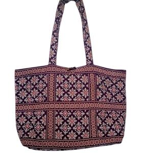Vera Bradley Large Tote Bag w Double Handles